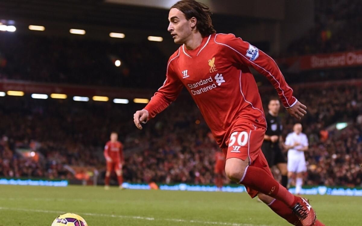 GAZZETTA, Corvino al lavoro per Markovic. Si pensa al prestito con obbligo di riscatto - Liverpool's Serbian midfielder Lazar Mar...Liverpool's Serbian midfielder Lazar Markovic runs with the ball during the English Premier League football match between Liverpool and Swansea City at Anfield in Liverpool, north west England, on December 2