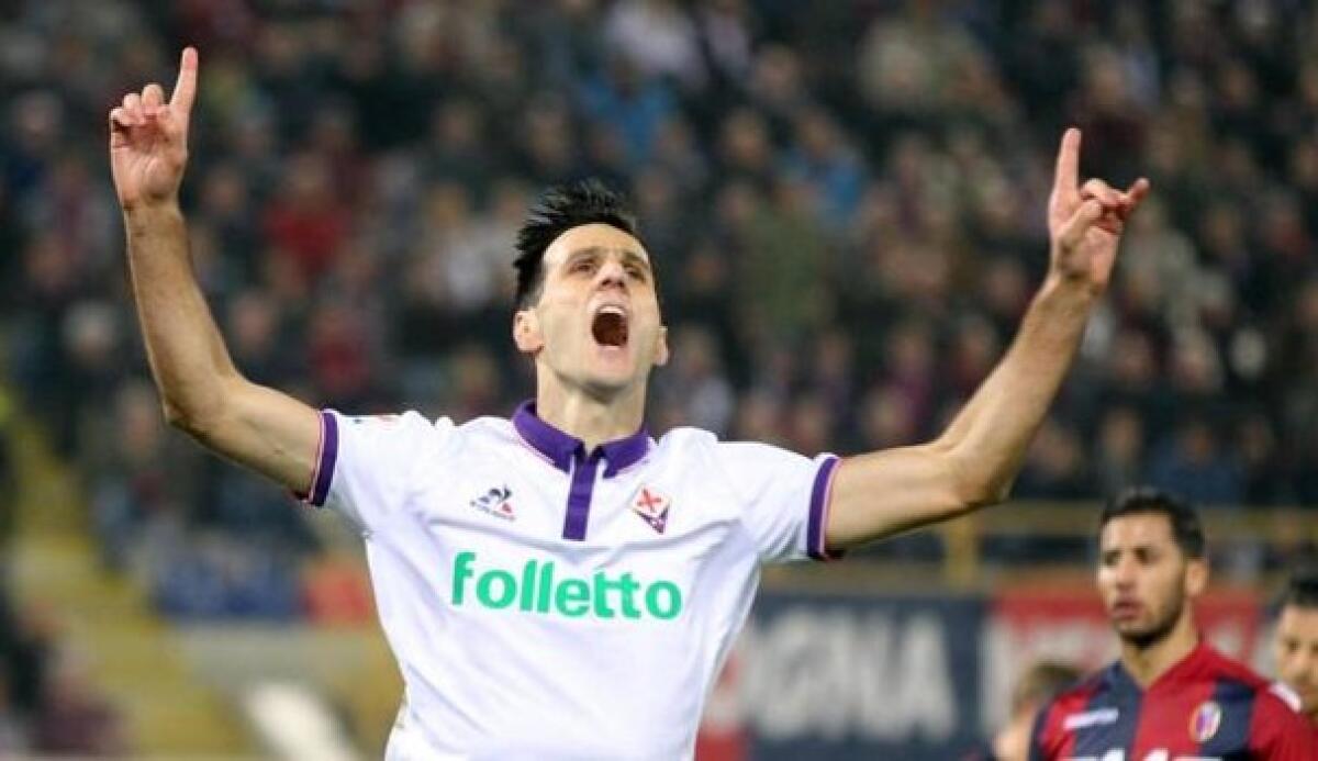 Prima Ilicic poi ancora Kalinic e la Fiorentina è avanti (2-0) all'intervallo - 
