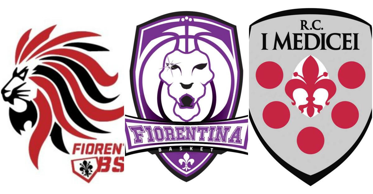 I HAVE A DREAM: COME RIQUALIFICARE L'ARTEMIO FRANCHI, DIMOSTRANDO APERTURA MENTALE... - Gli stemmi di Fiorentina Baseball, Basket e Rugby