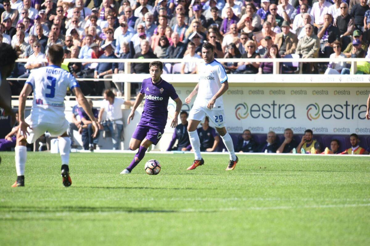 Milic: "Vittoria bella e importante, ma da domani testa all'Europa" - Firenze, Stadio Artemio Franchi, 16.10.2016, Fiorentina-Atalanta. Foto Fiorenzo Sernacchioli, copyright Labaroviola.com