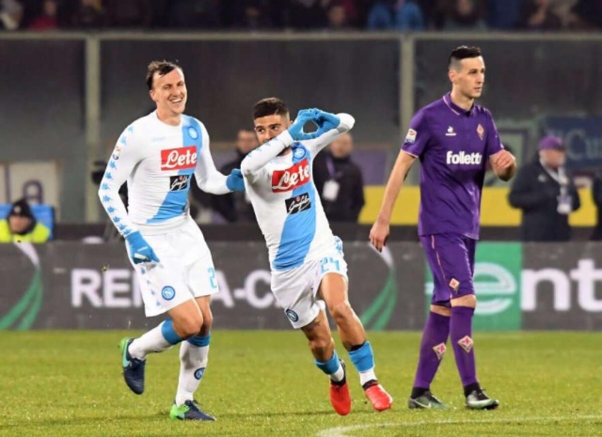 Insigne in fuorigioco porta avanti il Napoli. 0-1 a fine primo tempo... - 