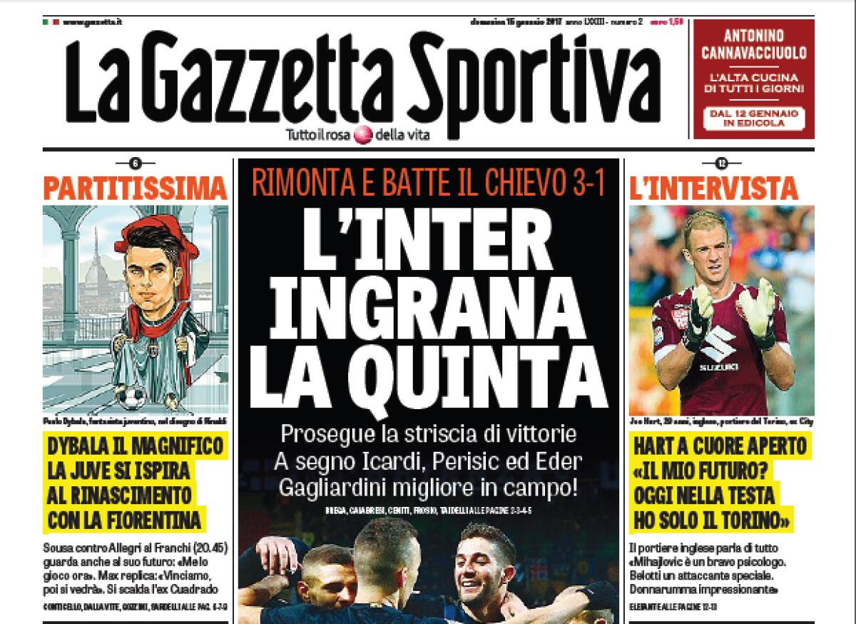E la Gazzetta paragona la Juve al Rinascimento Fiorentino. Buffon come Giotto, Pjanic-Leonardo, Dybala Lorenzo il Magnifico, Higuain Michelangelo... - 