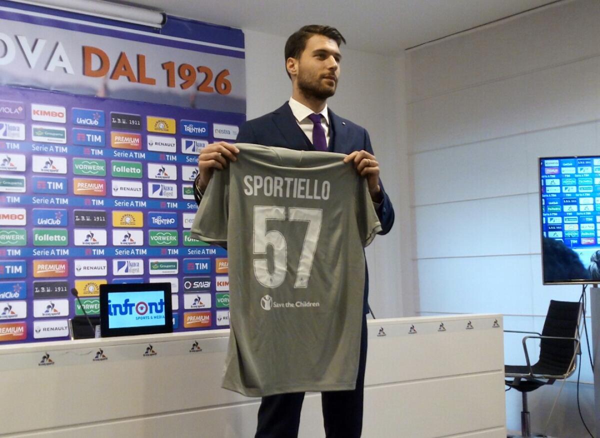 La prima da titolare di Sportiello. Per la prima volta nelle mani di Marco - Firenze, stadio Artemio Franchi, 18.01.2017, presentazione Marco Sportiello, Foto Tommaso Fragassi.