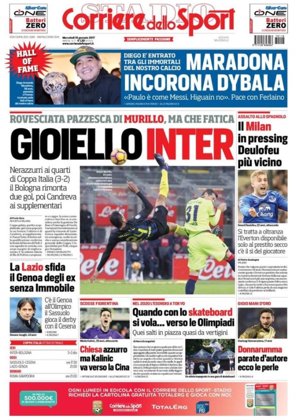 Corriere Dello Sport 18 Gennaio 2017