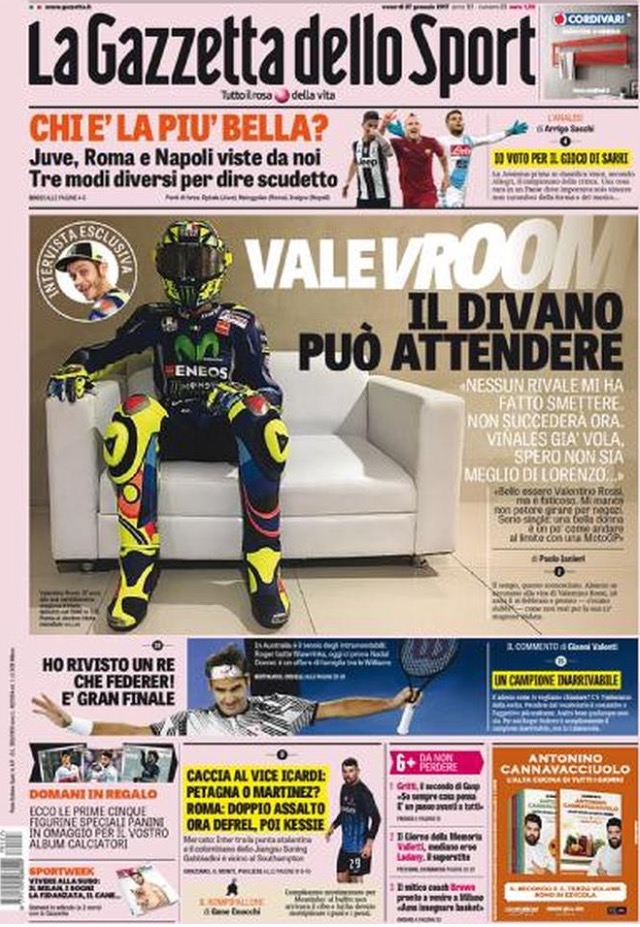 Gazzetta Dello Sport 27 Gennaio 2017