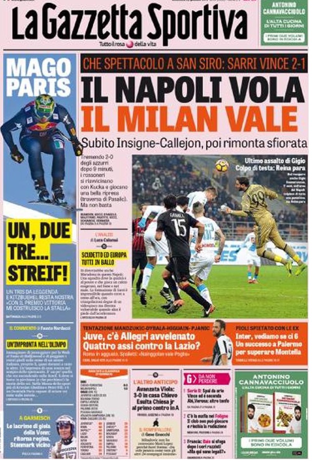 Gazzetta Dello Sport 22 Gennaio 2017