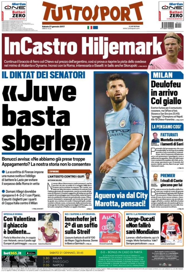 TuttoSport 21 Gennaio 2017