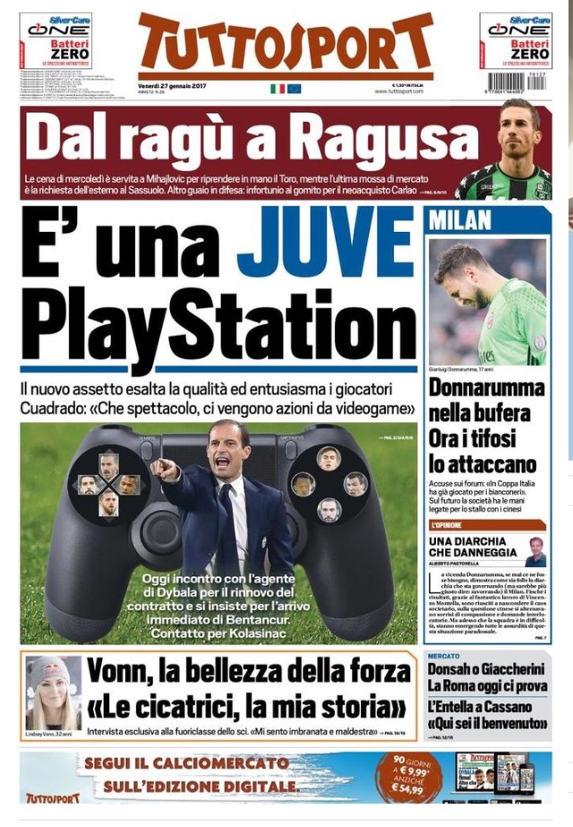 TuttoSport 27 Gennaio 2017
