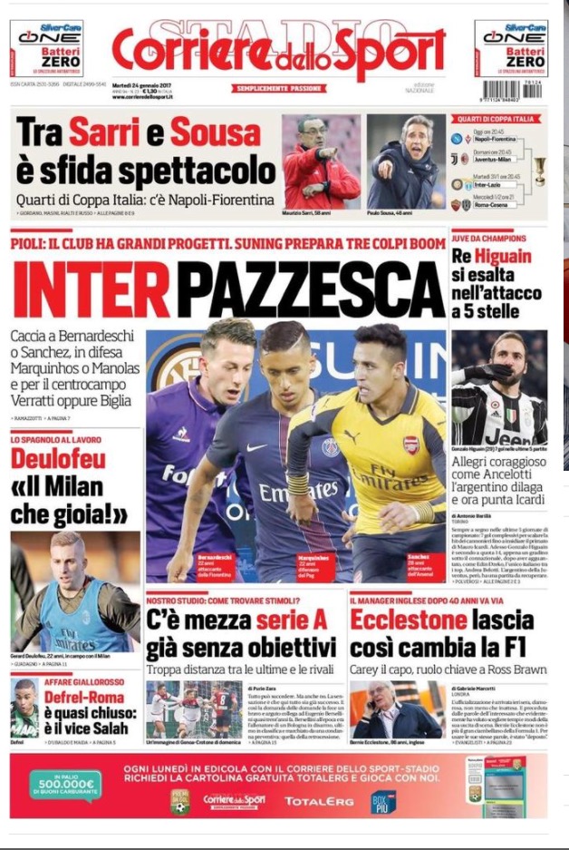 Corriere Dello Sport 24 Gennaio 2017