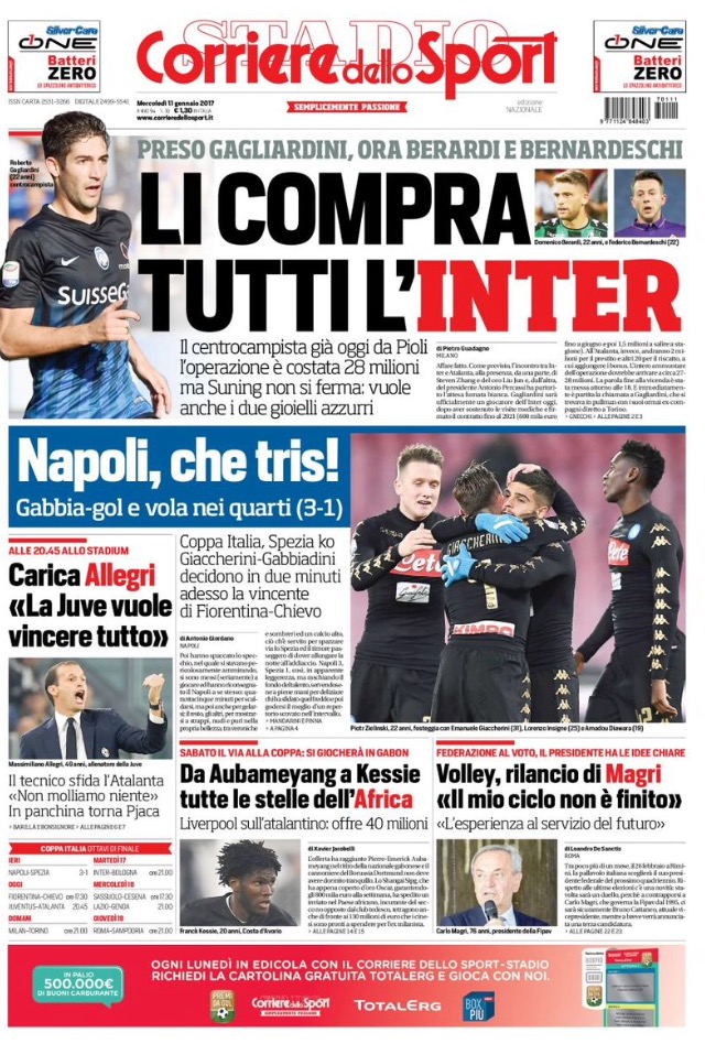 Corriere Dello Sport 11/01