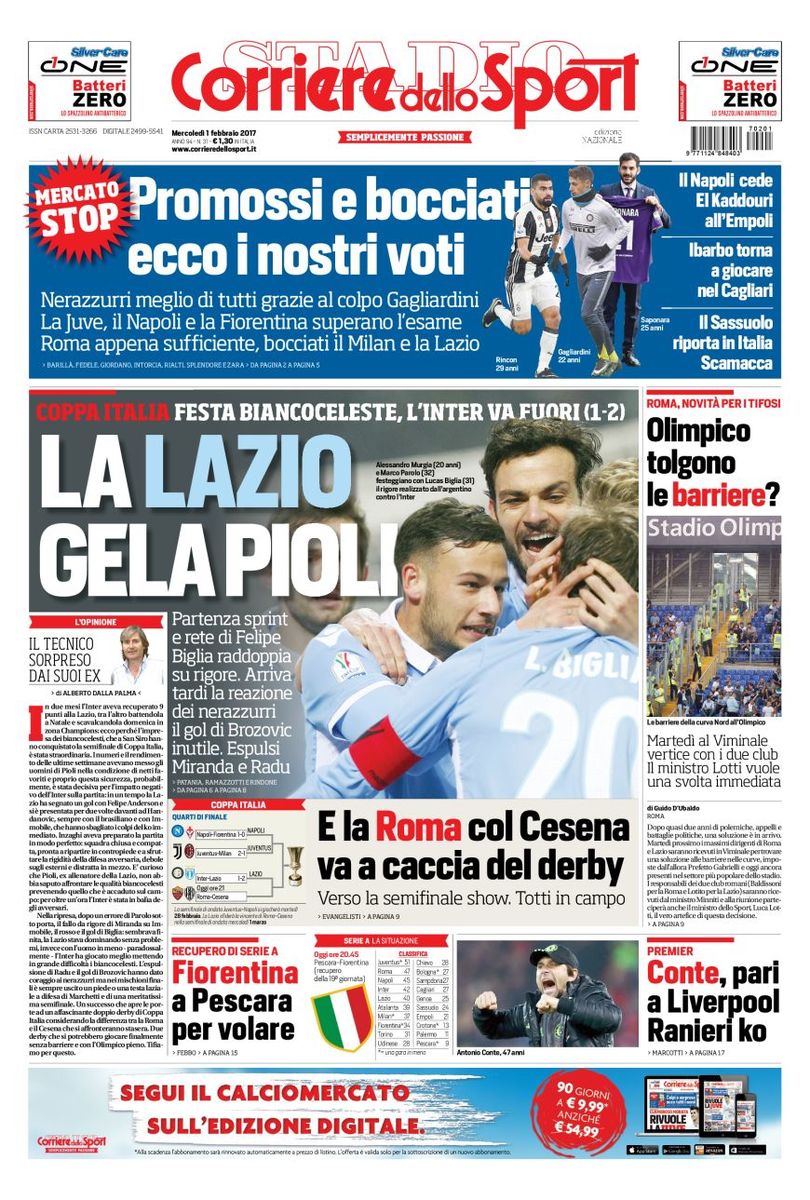 Corriere Dello Sport 1 Febbraio 2017