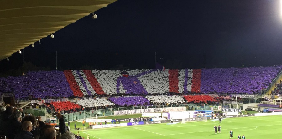 Coreografie contro la Juventus