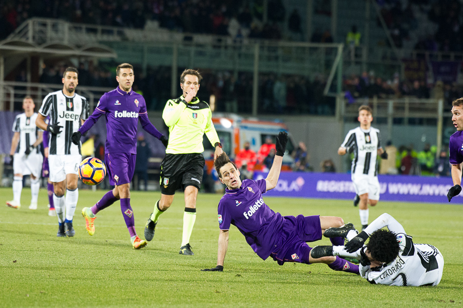 Firenze, stadio Artemio Franchi, 15.01.2017, Fiorentina-Juventus, Foto Fiorenzo Sernacchioli.