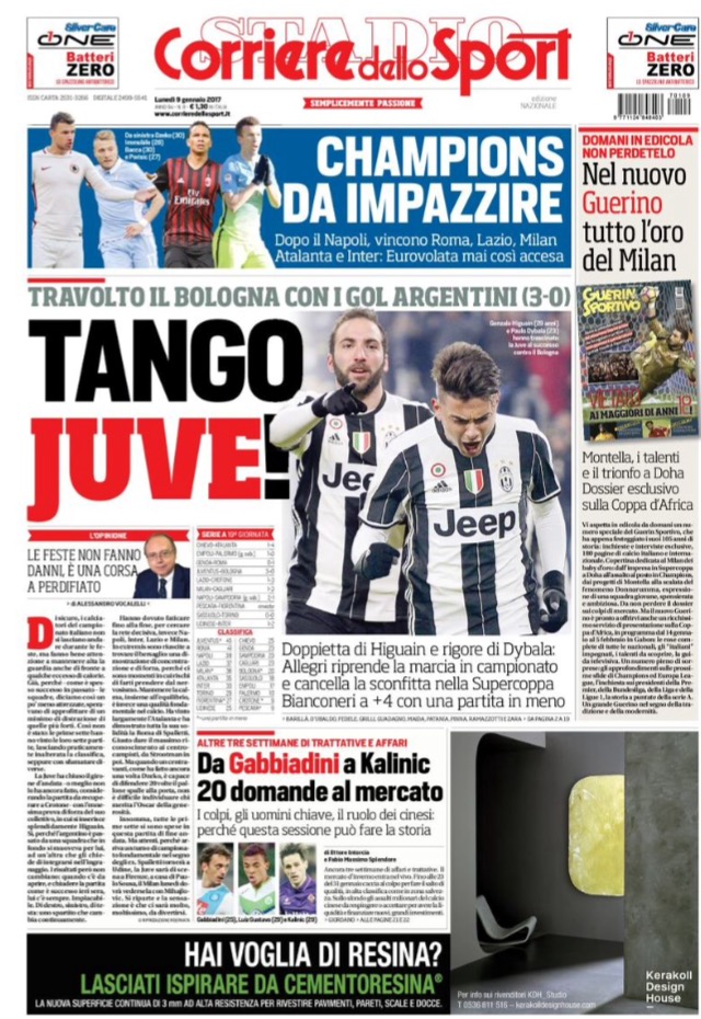 Corriere Dello Sport 09 Gennaio 2017