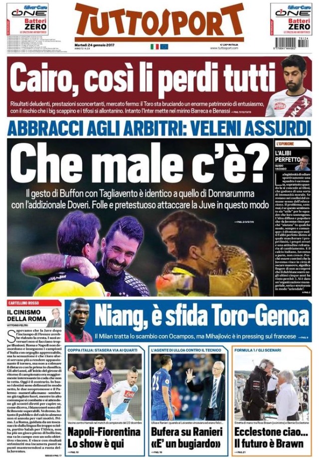 TuttoSport 24 Gennaio 2017