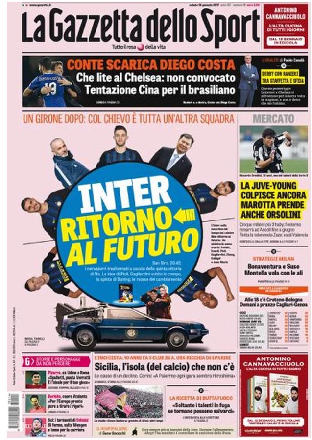 Gazzetta Dello Sport 14 Gennaio 2017