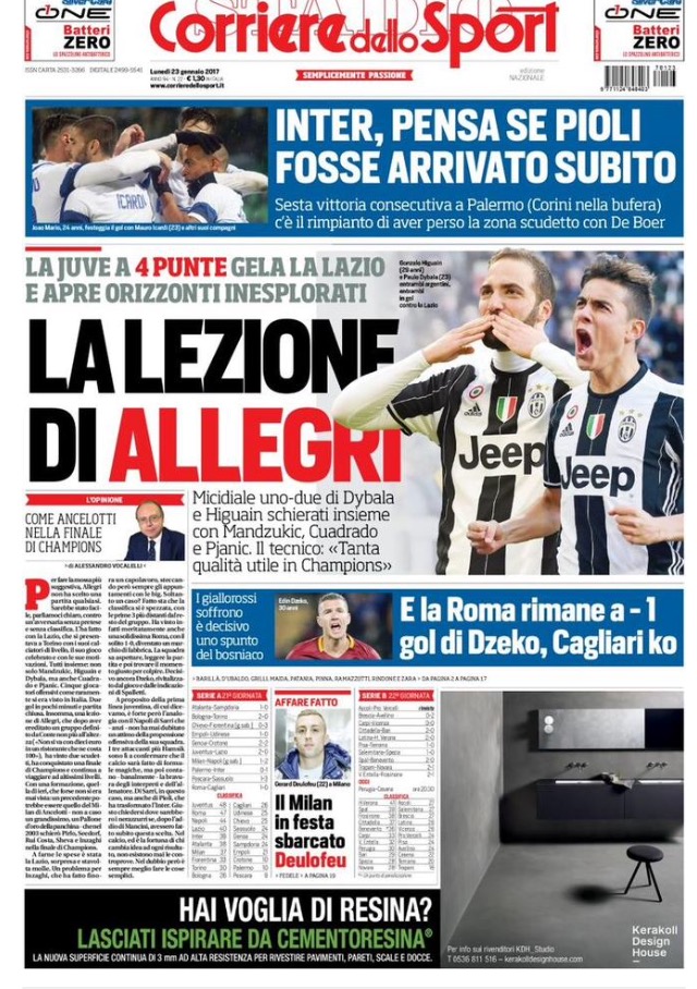 Corriere Dello Sport 23 Gennaio 2017