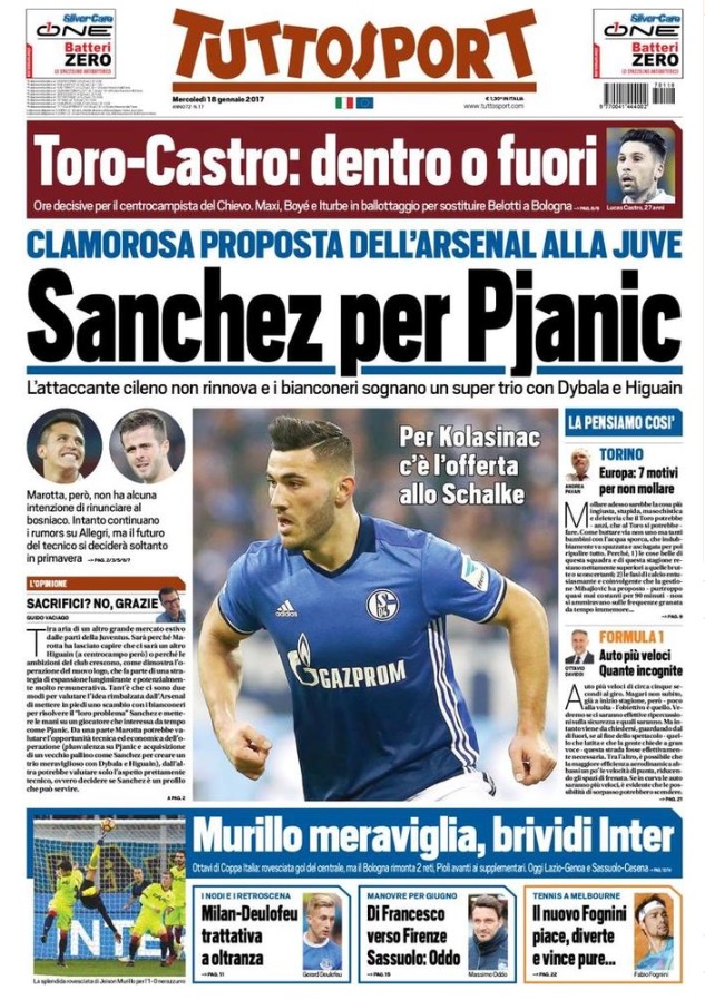 TuttoSport 18 Gennaio 2017