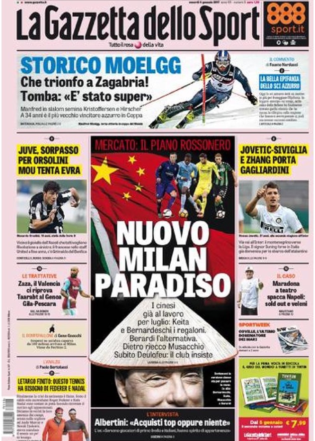 Gazzetta Dello Sport 06 Gennaio 2017