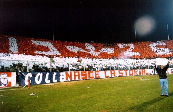 Coreografie contro la Juventus