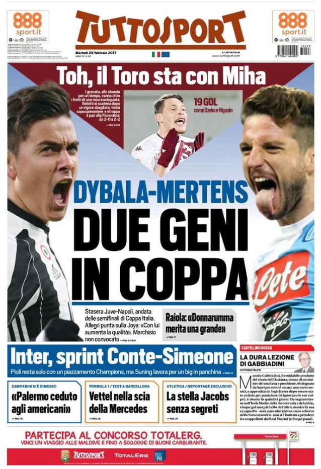 TuttoSport 28 Febbraio 2017
