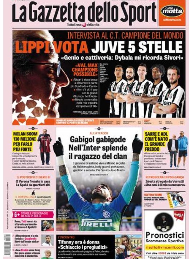 Gazzetta Dello Sport 21 Febbraio 2017