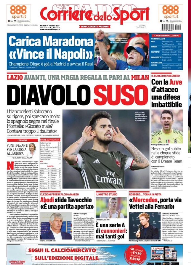 Corriere Dello Sport 14 Febbraio 2017