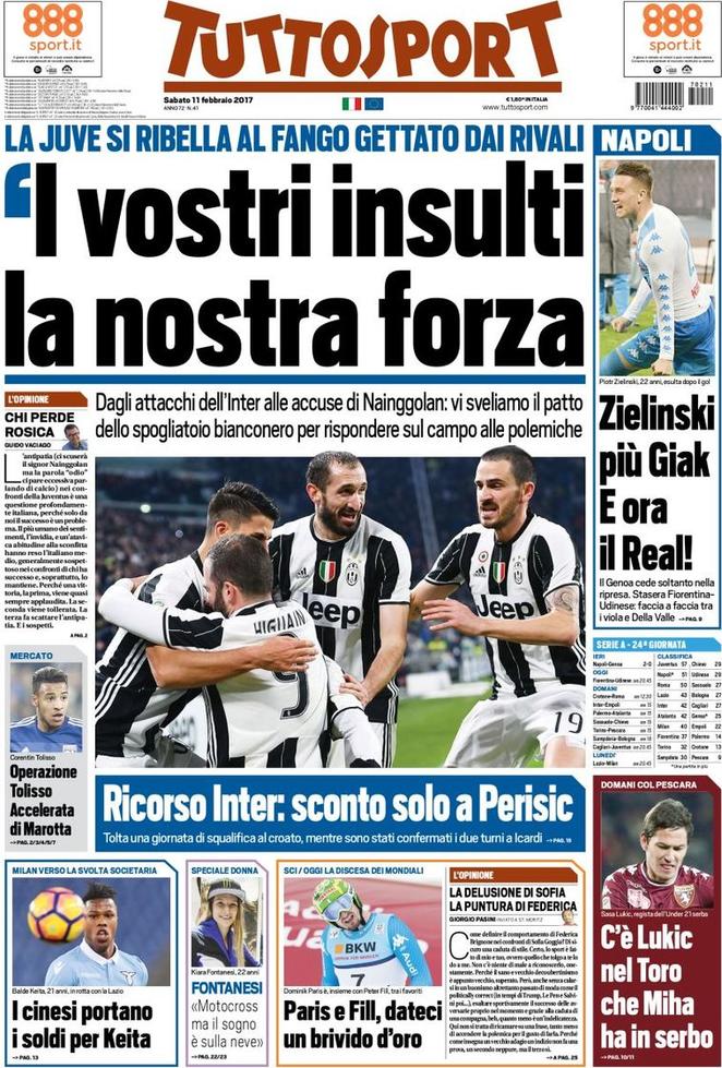 TuttoSport 11 Febbraio 2017