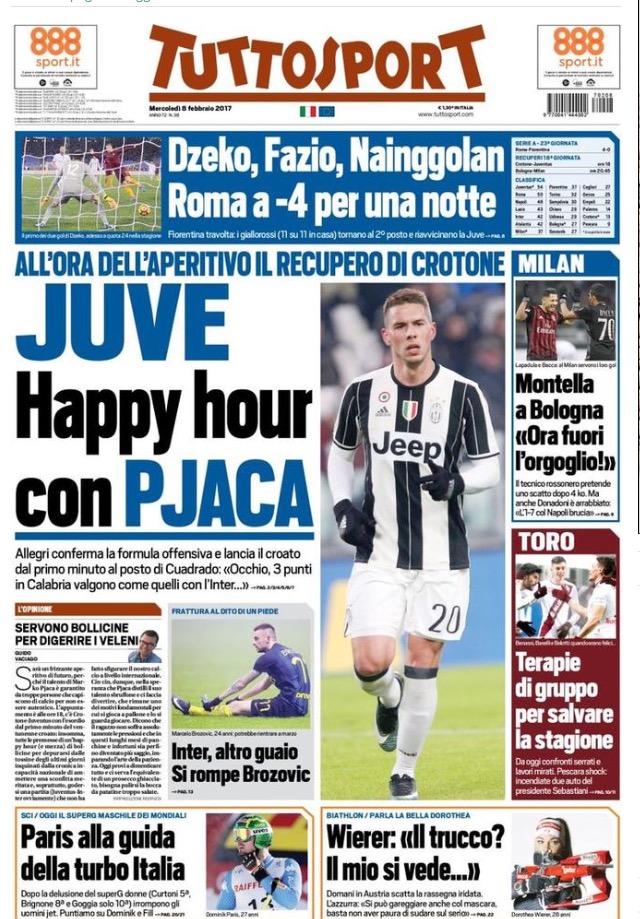 TuttoSport 8 Febbraio 2017