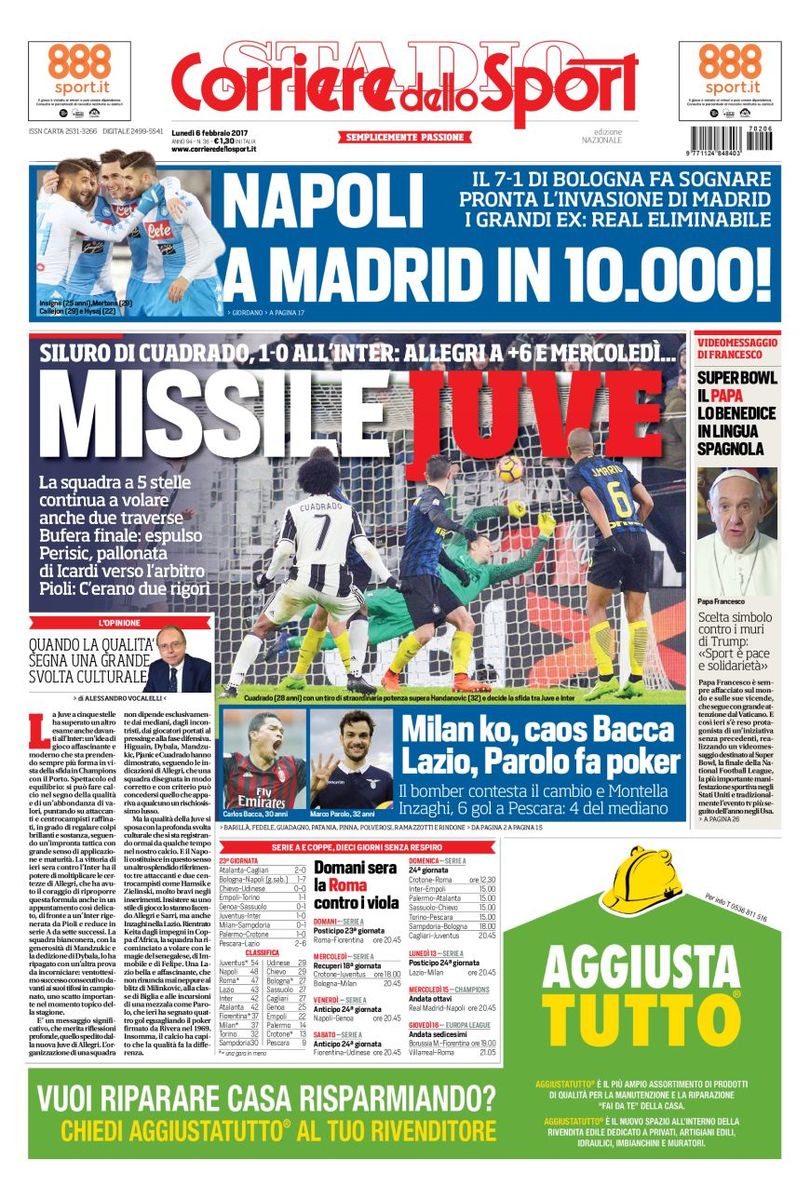 Corriere Dello Sport 6 Febbraio 2017