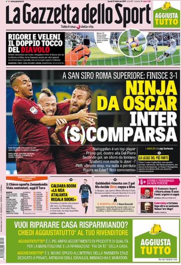 Gazzetta Dello Sport 27 Febbraio 2017