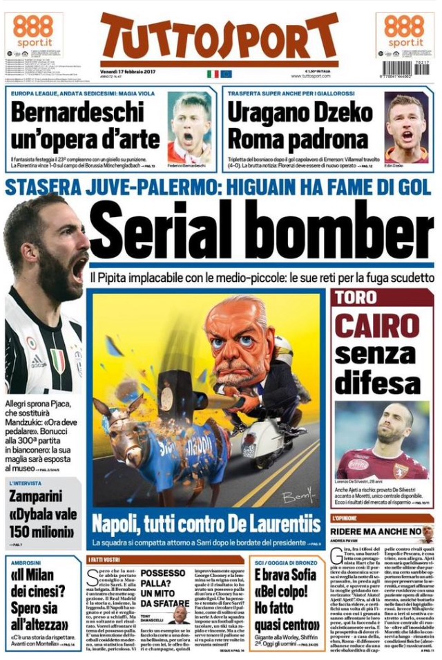 TuttoSport 17 Febbraio 2017