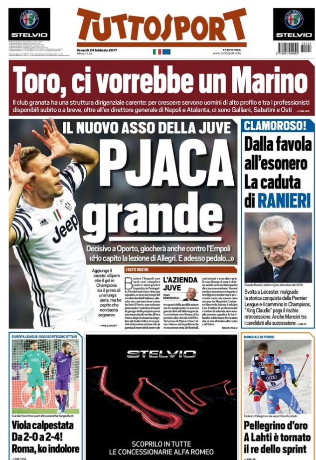 TuttoSport 24 Febbraio 2017