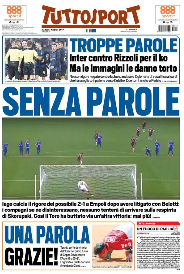 TuttoSport 7 Febbraio 2017