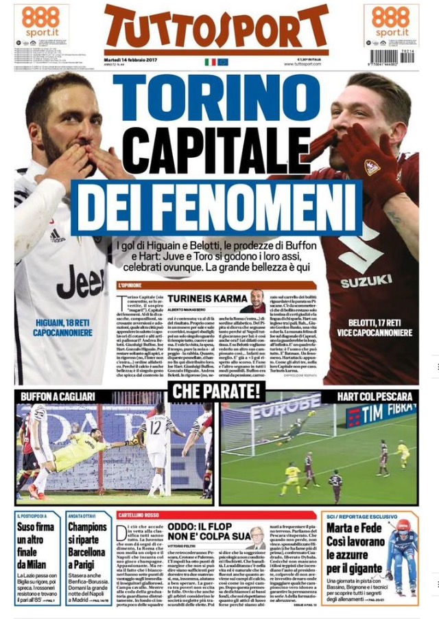 TuttoSport 14 Febbraio 2017