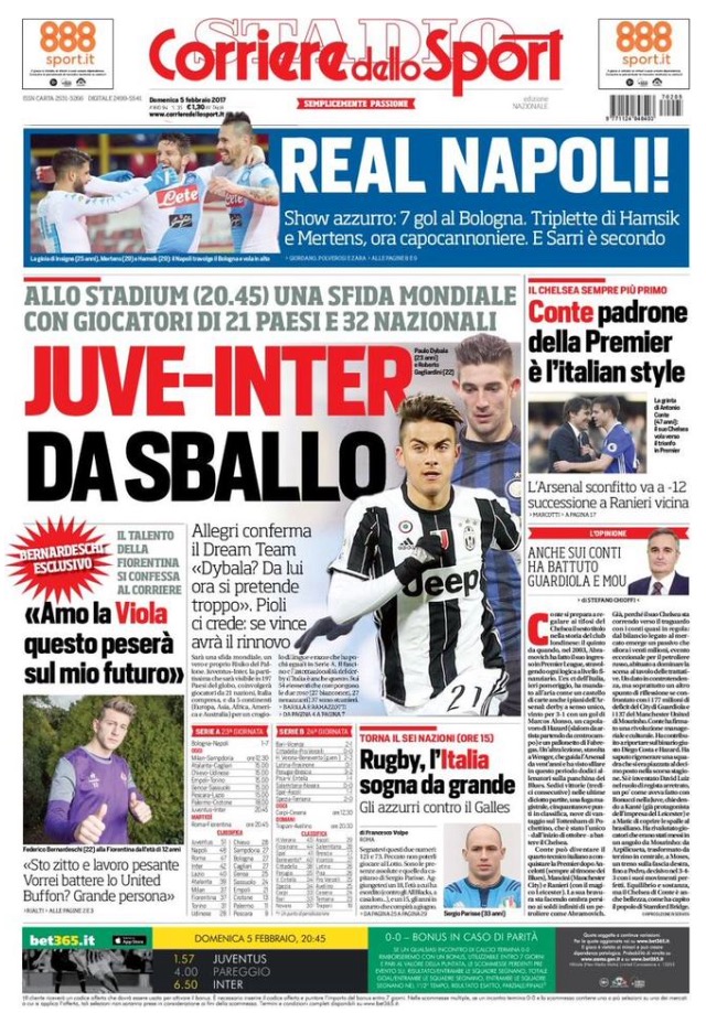 Corriere Dello Sport 5 Febbraio 2017