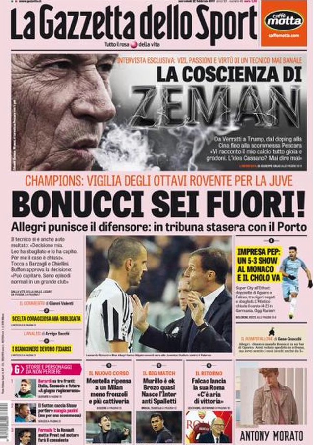 Gazzetta Dello Sport 22 Febbraio 2017