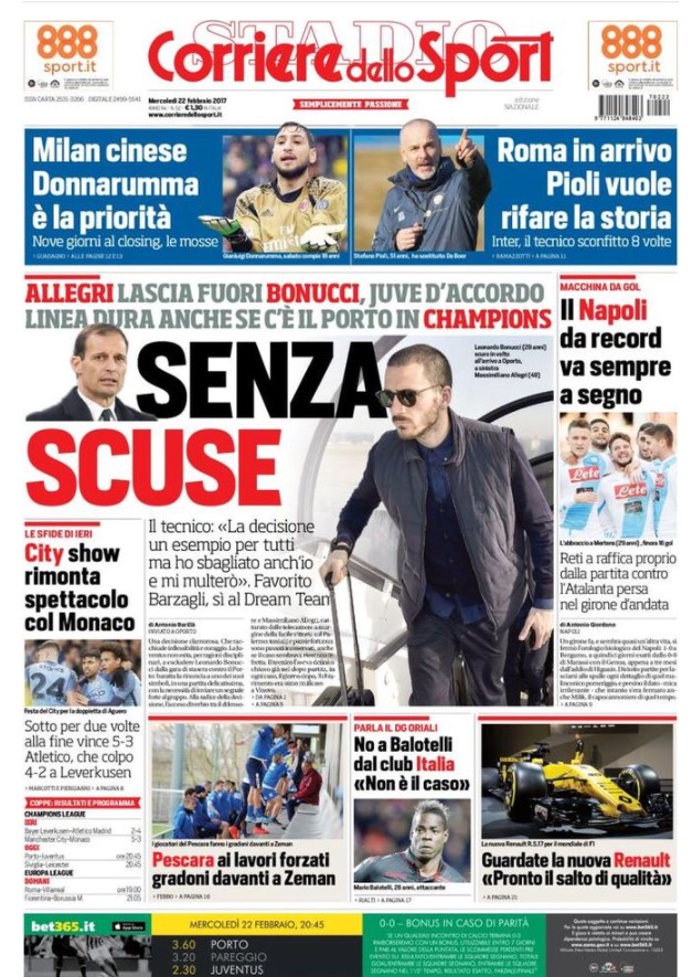 Corriere Dello Sport 22 Febbraio 2017