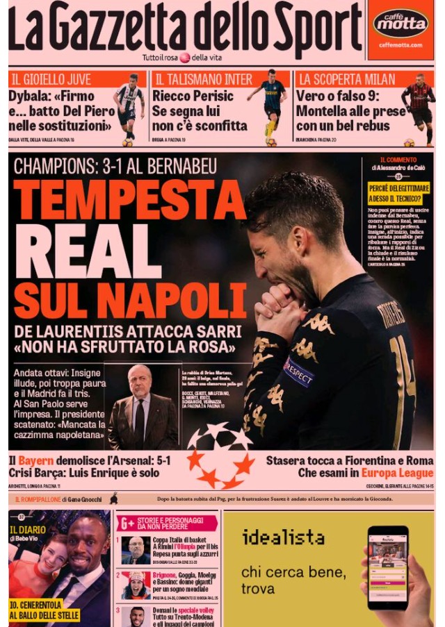 Gazzetta Dello Spor 16 Febbraio 2017