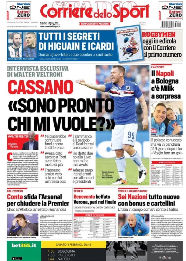 Corriere Dello Sport 4 Febbraio 2017