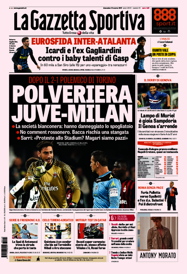 La Gazzetta Dello Sport 12 Marzo 2017