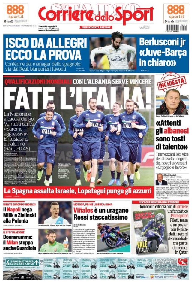 Corriere Dello Sport 24 Marzo 2017