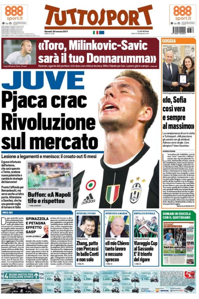TuttoSport 30 Marzo 2017