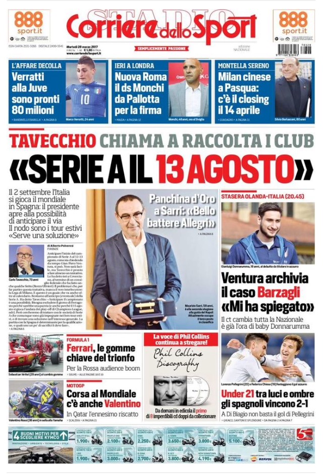 Corriere Dello Sport 28 Marzo 2017