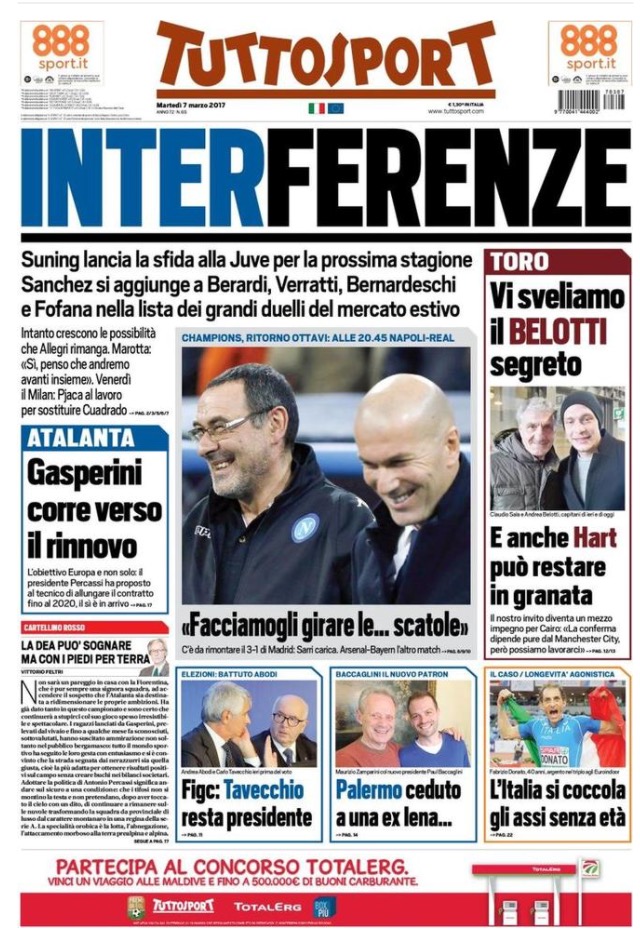 TuttoSport 7 Marzo 2017