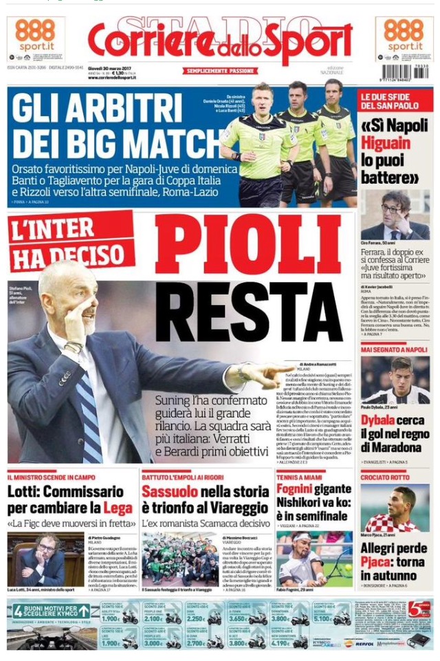 Corriere Dello Sport 30 Marzo 2017
