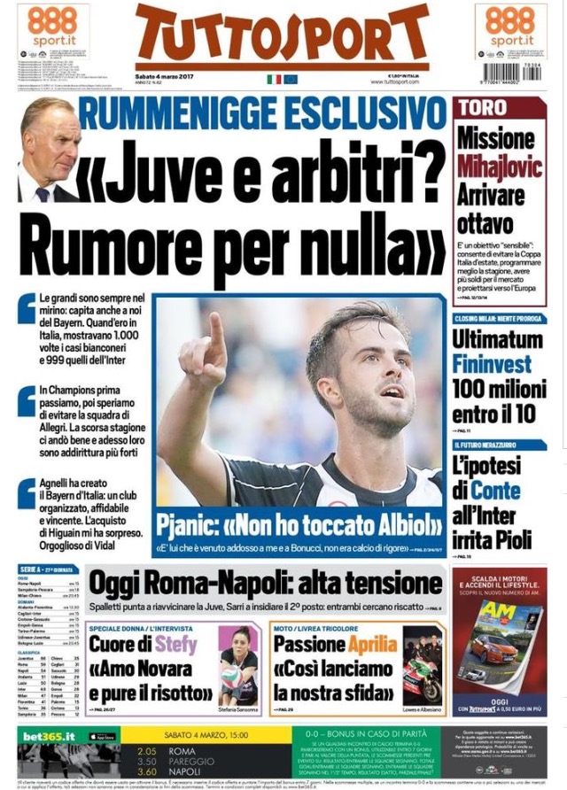 TuttoSport 4 Marzo 2017