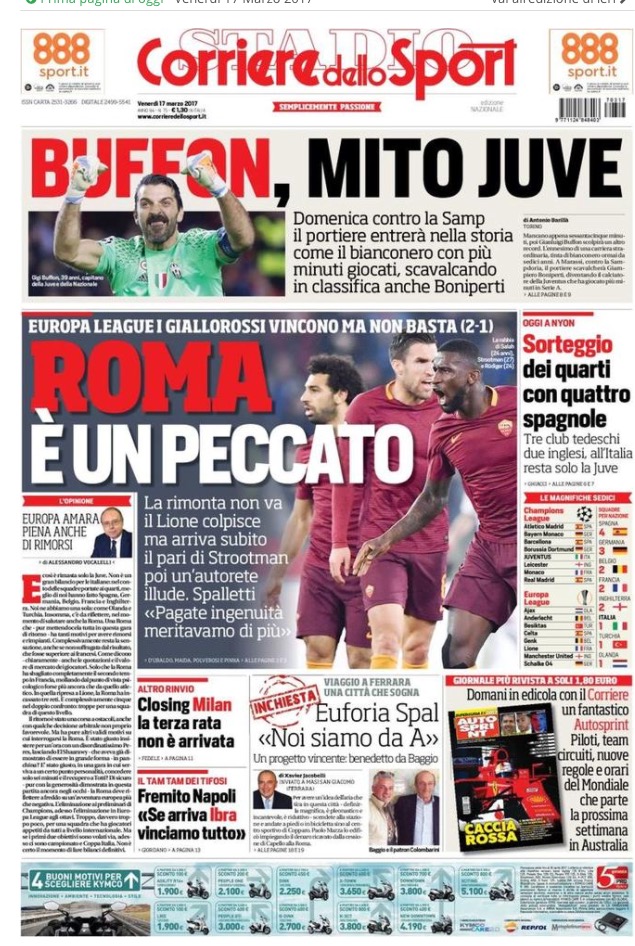 Corriere Dello Sport 17 Marzo 2017