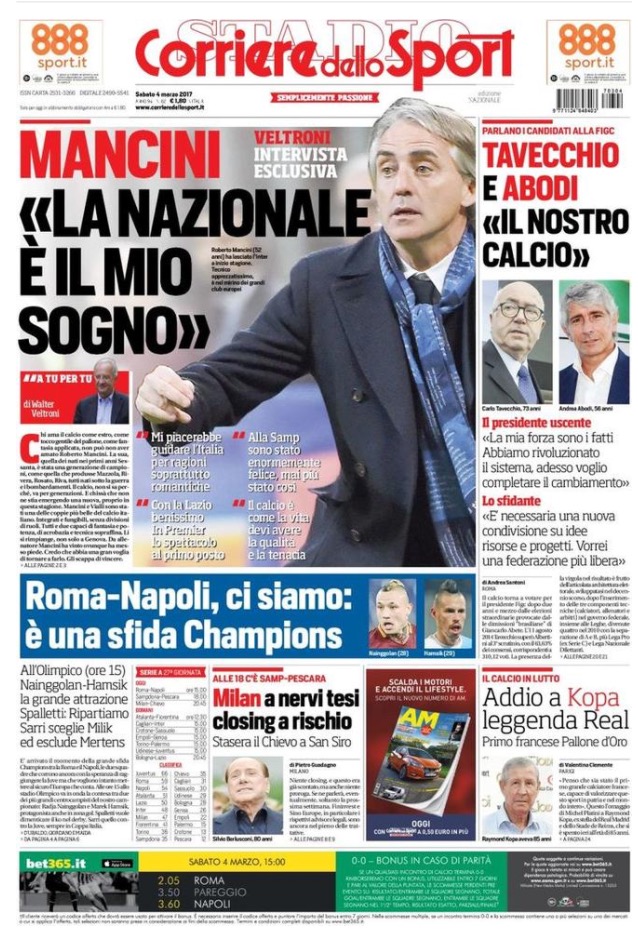 Corriere Dello Sport 4 Marzo 2017