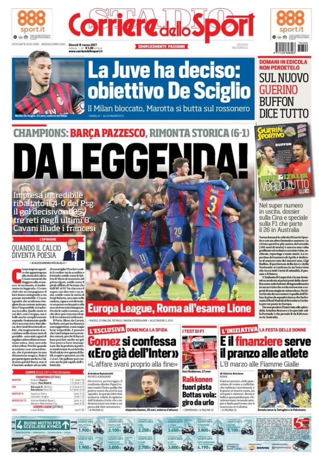 Corriere Dello Sport 9 Marzo 2017